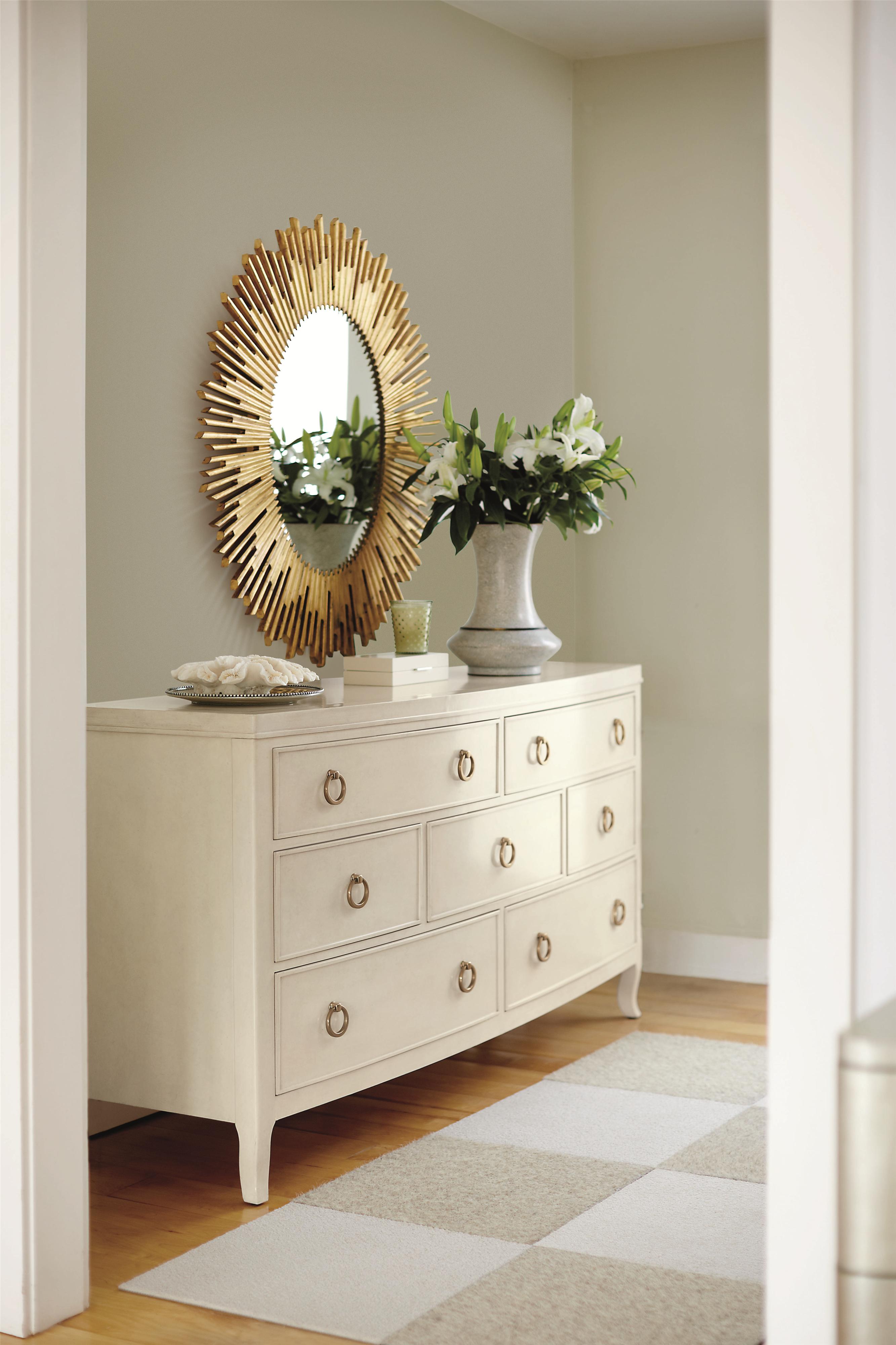 Bernhardt Salon 7 Drawer Dresser with Bowed Front Belfort Furniture